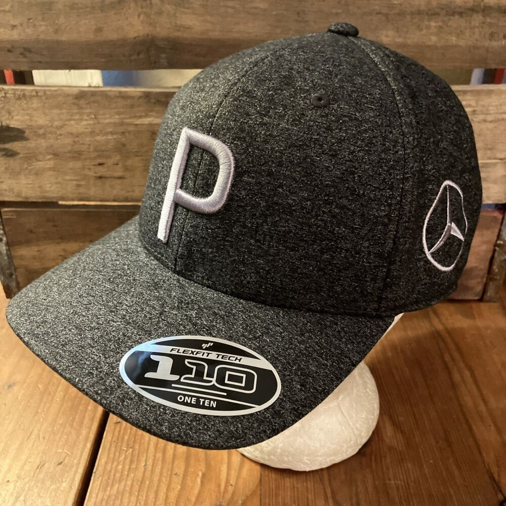 PUMA GOLF Mercedes Benz Collection Flexfit Tech Snapback Cap Charcoal Grey